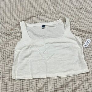 Square neck Linen tank